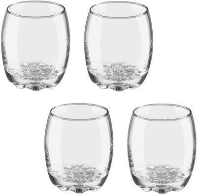 Somil (Pack of 4) Multipurpose Drinking Glass -B789 Glass Set Water/Juice Glass(270 ml, Glass, Clear)