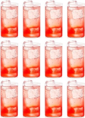 Somil (Pack of 12) Multipurpose Drinking Glass -B438 Glass Set Water/Juice Glass(280 ml, Glass, Clear)