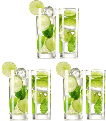 AFAST (Pack of 6) E_ADB_300_6 Glass Set Water/Juice Glass(300 ml, Glass, Clear)