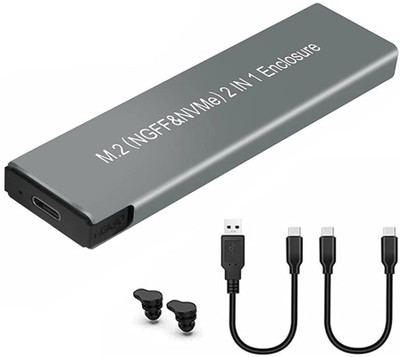 ULTRABYTES M.2 NVME and SATA NGFF Enclosure Dual Protocol USB 3.1 M.2 SSD External Hard 2.5 inch Shock Resistant M.2 NVME/SATA NGFF Enclosure SSD Hard Case(For M.2 NVME and SATA NGFF Enclosure Dual Protocol, Grey) ULTRABYTES M.2 NVME and SATA NGFF Enclosure Dual Protocol USB 3.1 M.2 SSD External Hard 2.5 inch Shock Resistant M.2 NVME/SATA NGFF Enclosure SSD Hard Case(For M.2 NVME and SATA NGFF Enclosure Dual Protocol, Grey)