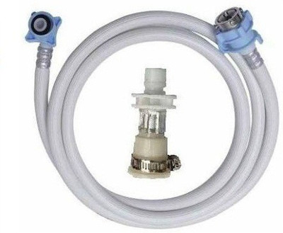 NEW WARE Hose Inlet Pipe for Top Loading Fully Automatic Washing Machine Water Inflow Hose Pipe With Inlet Hose Faucet Water Tap Adapter Connector Hose Pipe(300 cm)