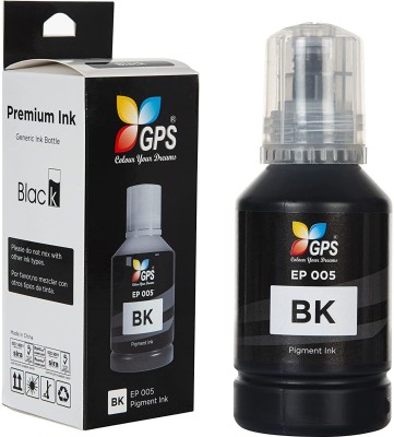 GPS Colour Your Dreams Pigment Ink Refill for Epson m005 Ink 127ml for Epson M1125 M1120 M1170 M1128 M1180 M2170 M2140 M2148 M3180 Printer (1pcs - 127ml Black) Black Ink Bottle