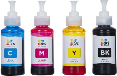 GPS Colour Your Dreams Refill for Epson 6641 ( 70 ML ) Pack Of 4 Black + Tri Color Combo Pack Ink Bottle