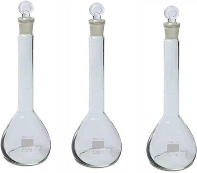 Salco Volumetric Flask(100 ml, Pack of 3)