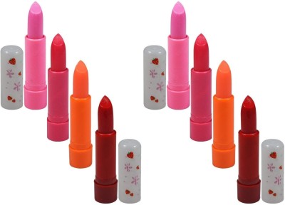 GFSU Professional Create Lip Balm Waterproof Jelly Lip Balm Moisturizing Lip Gloss Natural Honey Sexy Temperature Color Change Lip Balm FRUITY(Pack of: 8, 28 g)