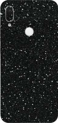 LAMHA Redmi Note 7S, redmi note 7s Mobile Skin(Ultra Super Black Glitter Skin With High Matte Finish., Mobile Skin (Back+Side+Camera))