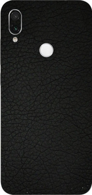 LAMHA Redmi Note 7 Pro Mobile Skin(Ultra Super Black Leather With High Matte Finish.)