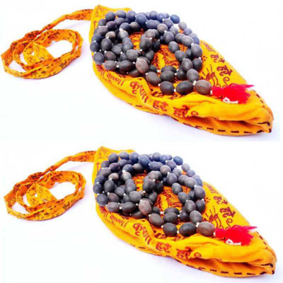 LETNIX Kamal Gatta Mala with 108 Lotus Seed KamalGatta Japa Mala Rosary Beads Pooja Beeds Wood Chain Pack of 2 Wood Chain Wood Chain