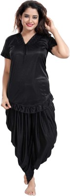 KATYANI Women Nighty(Black)