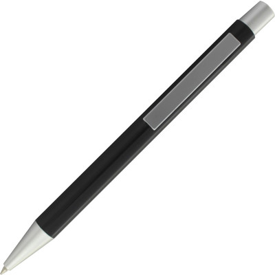 K K CROSI Premium Quality Metal Retractable Pen with Black Body Colour for Gifts and Promotions Ball Pen(Ink Color - Blue )