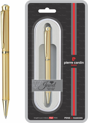 PIERRE CARDIN Jewel Satin Gold Ball Pen(Ink Color - Blue)