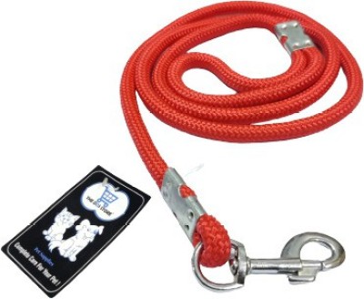 THE DDS STORE Heavy Duty Dog Leash Stylish Nylon Rope Dog Training Leash for Small ,Medium Dog Dog & Cat Leash(Medium, Plain Red)