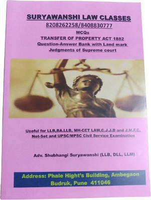 Transfer Of Property Act 1882 MCQS(Perfect Binding, Adv. Shubhangi Suryawanshi)