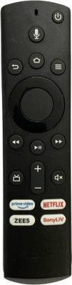 Cezo Remote Control Compatible for On-ida Smart Tv Led Remote NON VOICE Onida Remote Controller(Black)