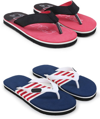 Jonedee Men Flip Flops(Multicolor , 7)