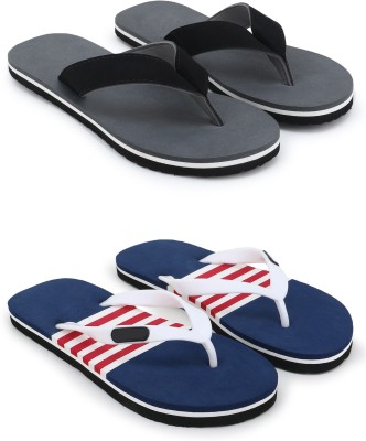 Jonedee Men Flip Flops(Multicolor , 8)