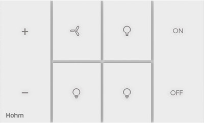 polycab Hohm Vivere 4 Module WiFi Smart Integrated White Corean Material Touch Switch (3 On/Off Control +1 Fan Control), Works with Alexa, Hohm…