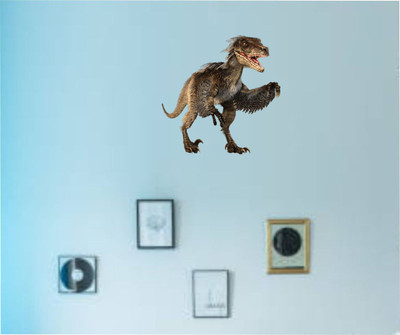 Varadvinayak 45 cm Dinosaur Self Adhesive Sticker(Pack of 1)