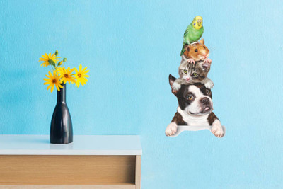 Varadvinayak 60 cm Pets Self Adhesive Sticker(Pack of 1)