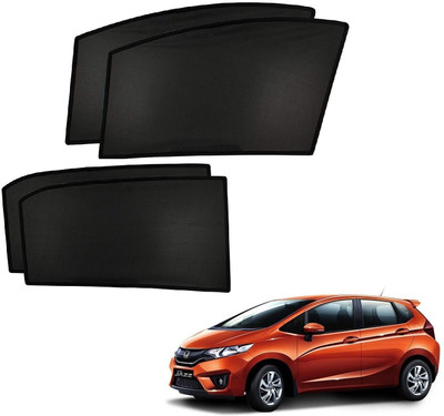 AuTO ADDiCT Side Window Sun Shade For Honda Jazz(Black)