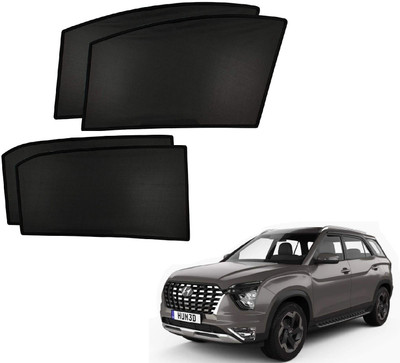 AuTO ADDiCT Side Window Sun Shade For Hyundai Alcazar(Black)