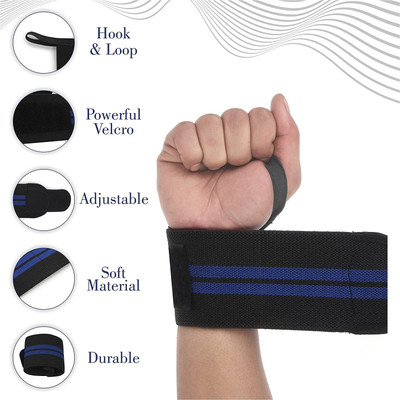 Shengshou Weightlifting Wrist Support Wrap Band with Thumb Loop Strap for Gym Wrist Support