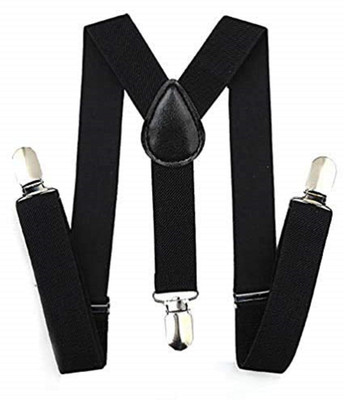 TANISHKA EXPORT Y- Back Suspenders for Men(Black)