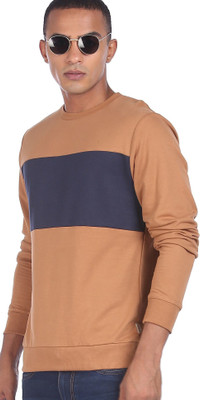 FLYING MACHINE Full Sleeve Color Block Women Sweatshirt