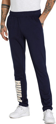 PUMA Ms Graphic Pant X Graphic Print Men Blue Track Pants
