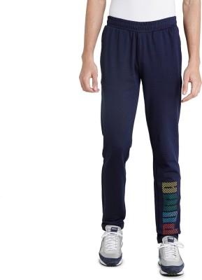 PUMA Multicolor Graphic Pant Graphic Print Men Blue Track Pants