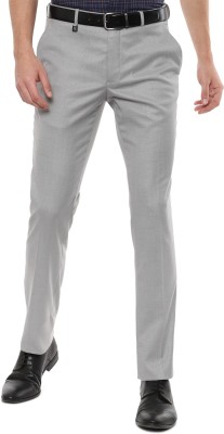 VAN HEUSEN Skinny Fit Men Grey Trousers