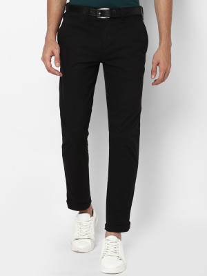 American Eagle Outfitters Slim Fit Men Black Trousers