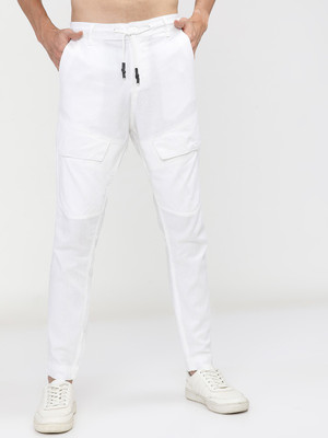 HIGHLANDER Slim Fit Men White Trousers