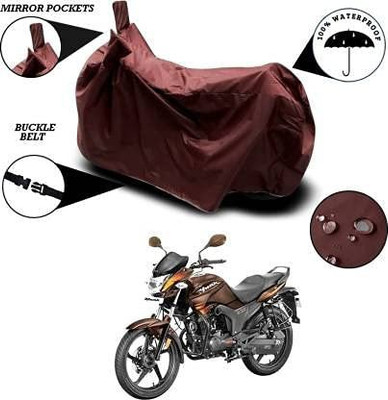 KEDIT Two Wheeler Cover for Universal For Bike(Hunk, Maroon)