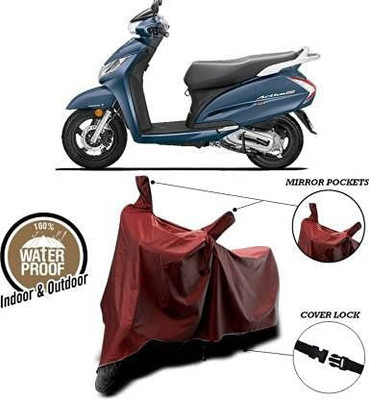 KEDIT Two Wheeler Cover for Honda(Activa 125, Maroon)