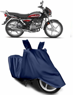 KEDIT Waterproof Two Wheeler Cover for Hero(Splendor Plus, Blue)