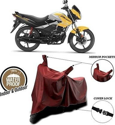 KEDIT Two Wheeler Cover for Hero(Passion Pro, Maroon)
