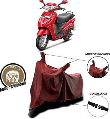 KEDIT Two Wheeler Cover for Hero(Duet, Maroon)