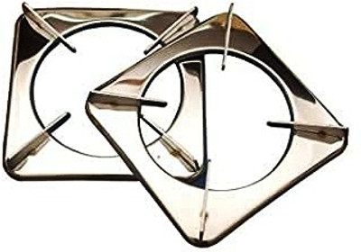 CRAZYGOL Premium Quality Stainless Steel, Rust Proof Square Gas Stove Parts/Stove Stand/Pan Support Appliance Knob - Pack of 2 Appliance Knob