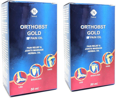 Nukind Orthobst Gold Pain Relief Oil For Muscle And Joints Liquid(2 x 50 ml)