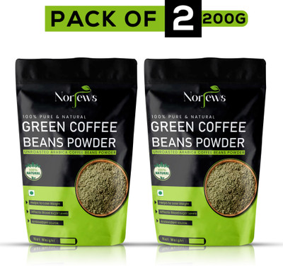 Norjews Green Coffee Beans Powder for Weight Loss Instant Coffee 200g Pack of 2 Instant Coffee(2 x 200 g)