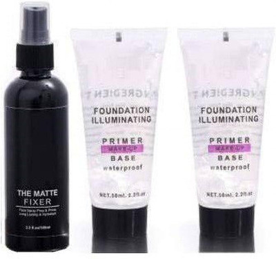 AVEU Combo of Transparent Matte Fixer & Primer-2 set(3 Items in the set)