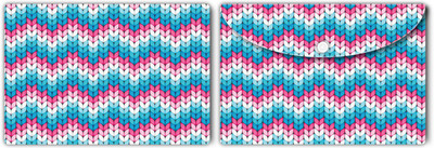 Nourish Plastic Document Folder(Set Of 2, Pink-Blue-Knit)
