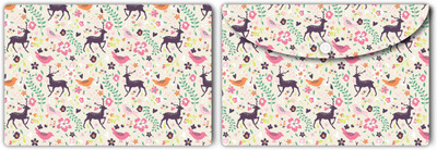Nourish Plastic Document Folder(Set Of 2, Deer-Birds)