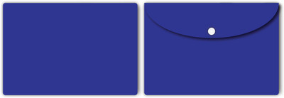 Nourish Plastic Document Folder(Set Of 2, Navy Blue)