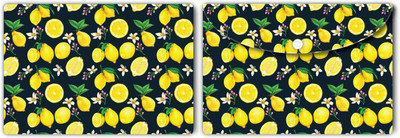 Nourish Plastic Document Folder(Set Of 2, Lemons)