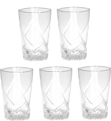 AFAST (Pack of 5) E_Gloss-K5 Glass Set Whisky Glass(250 ml, Glass, Clear)