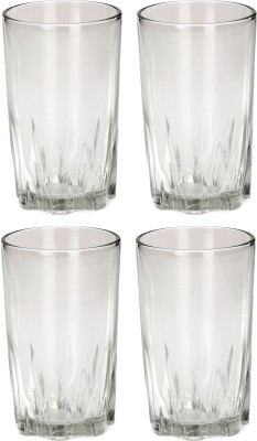 Somil (Pack of 4) Multipurpose Drinking Glass -B717 Glass Set Water/Juice Glass(200 ml, Glass, Clear)