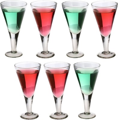 AFAST (Pack of 7) E_Wine-N7 Glass Set Wine Glass(200 ml, Glass, Clear)