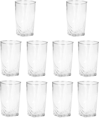 Somil (Pack of 10) Multipurpose Drinking Glass -B905 Glass Set Water/Juice Glass(300 ml, Glass, Clear)